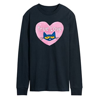 Men's Pete the Cat True Love Long-Sleeve Tee