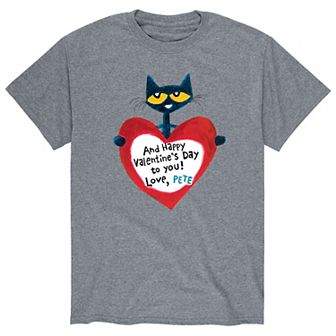 Men's Pete the Cat Valentine Heart Tee