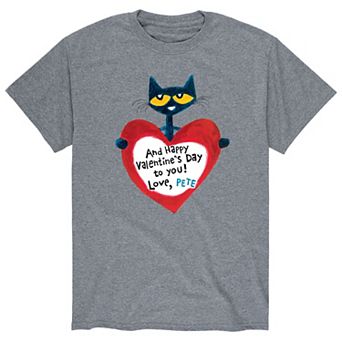 Men's Pete the Cat Valentine Heart Tee