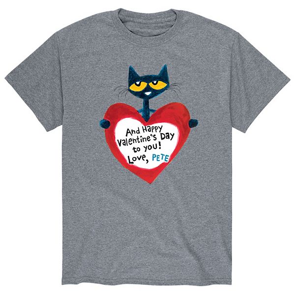 Men's Pete the Cat Valentine Heart Tee