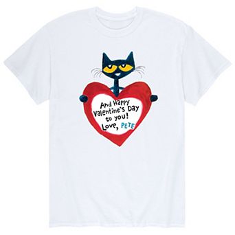 Men's Pete the Cat Valentine Heart Tee