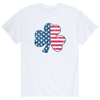 Men's American Flag Shamrock Tee