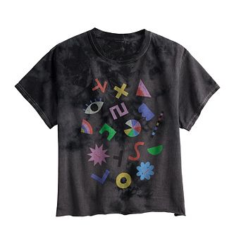 Girls 7-16 Hangul & Abstract Shapes Tee