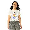 Disney's Mickey Mouse And Tiger Don't Give Up! Boyfriend Juniors' Graphic Tee