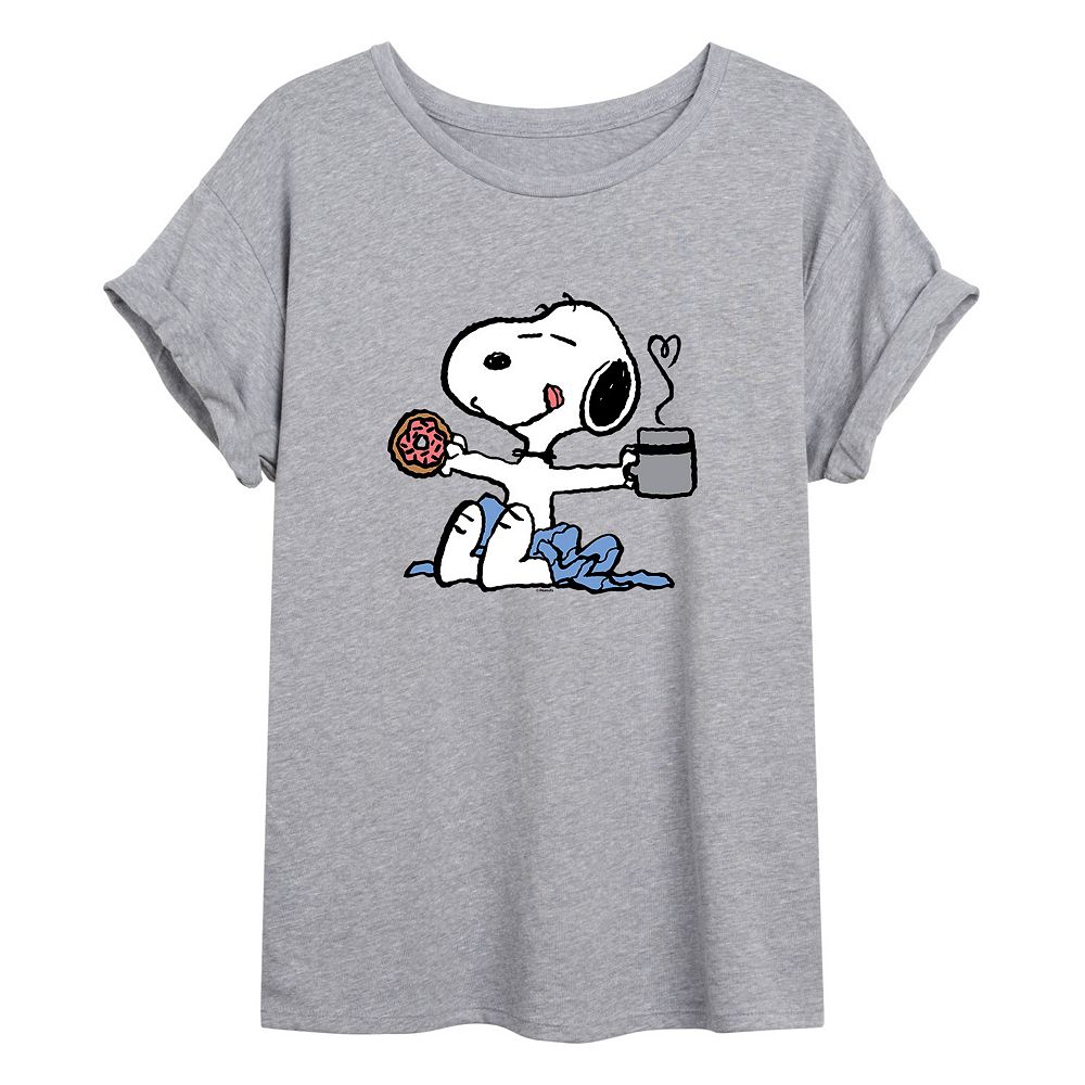 Peanuts Icecream Oversize Tee White
