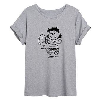 Juniors' Peanuts Lucy Trophy Oversized Tee