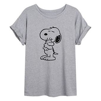 Juniors' Peanuts Woodstock Oversized Tee