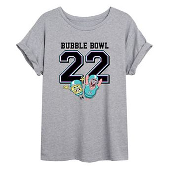 Juniors' Nickelodeon SpongeBob SquarePants Bubble Bowl '22 Oversized Tee