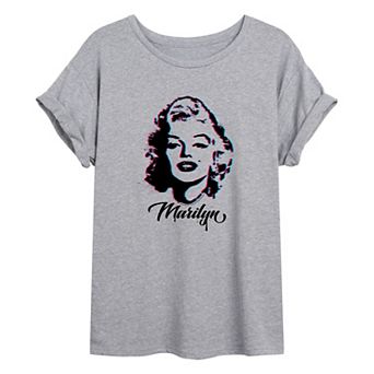 Juniors' Marilyn Monroe Oversized Tee
