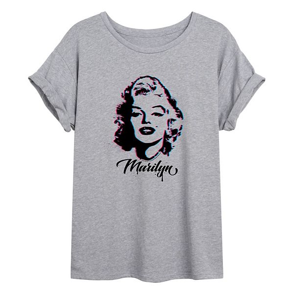 Juniors' Marilyn Monroe Flowy Tee