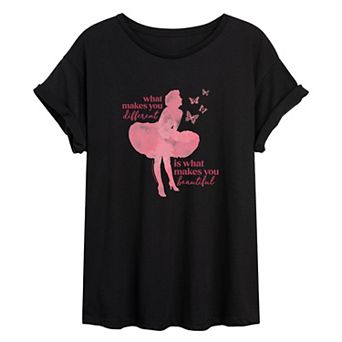 Juniors' Marilyn Monroe "What Makes You Beautiful" Oversized Tee