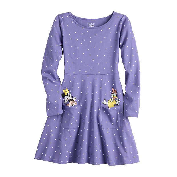 Disney's Minnie Mouse & Daisy Duck Girls 4-12 Polka Dot Long Sleeve Skater  Dress by Jumping Beans®