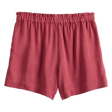Girls 6-20 SO® Paperbag Waist Pull-On Shorts