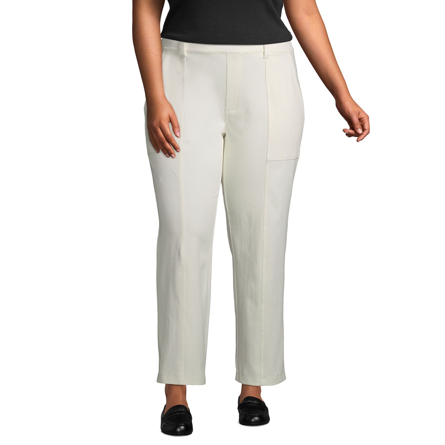 kohls white pants womens