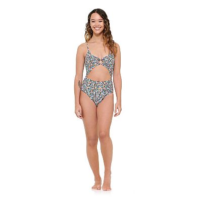 Juniors' Ninety-Nine Degrees° O-Ring MonokiniOne-Piece Swimsuit