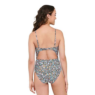 Juniors' Ninety-Nine Degrees° O-Ring MonokiniOne-Piece Swimsuit