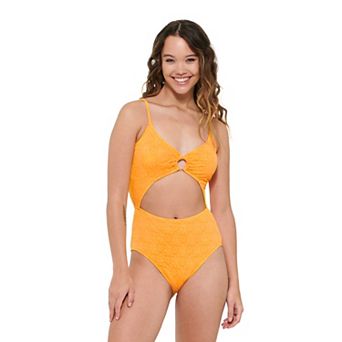 Juniors' Ninety-Nine Degrees° O-Ring MonokiniOne-Piece Swimsuit