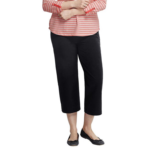 Plus Size Lands' End Starfish MidRise ElasticWaist PullOn Crop Pants