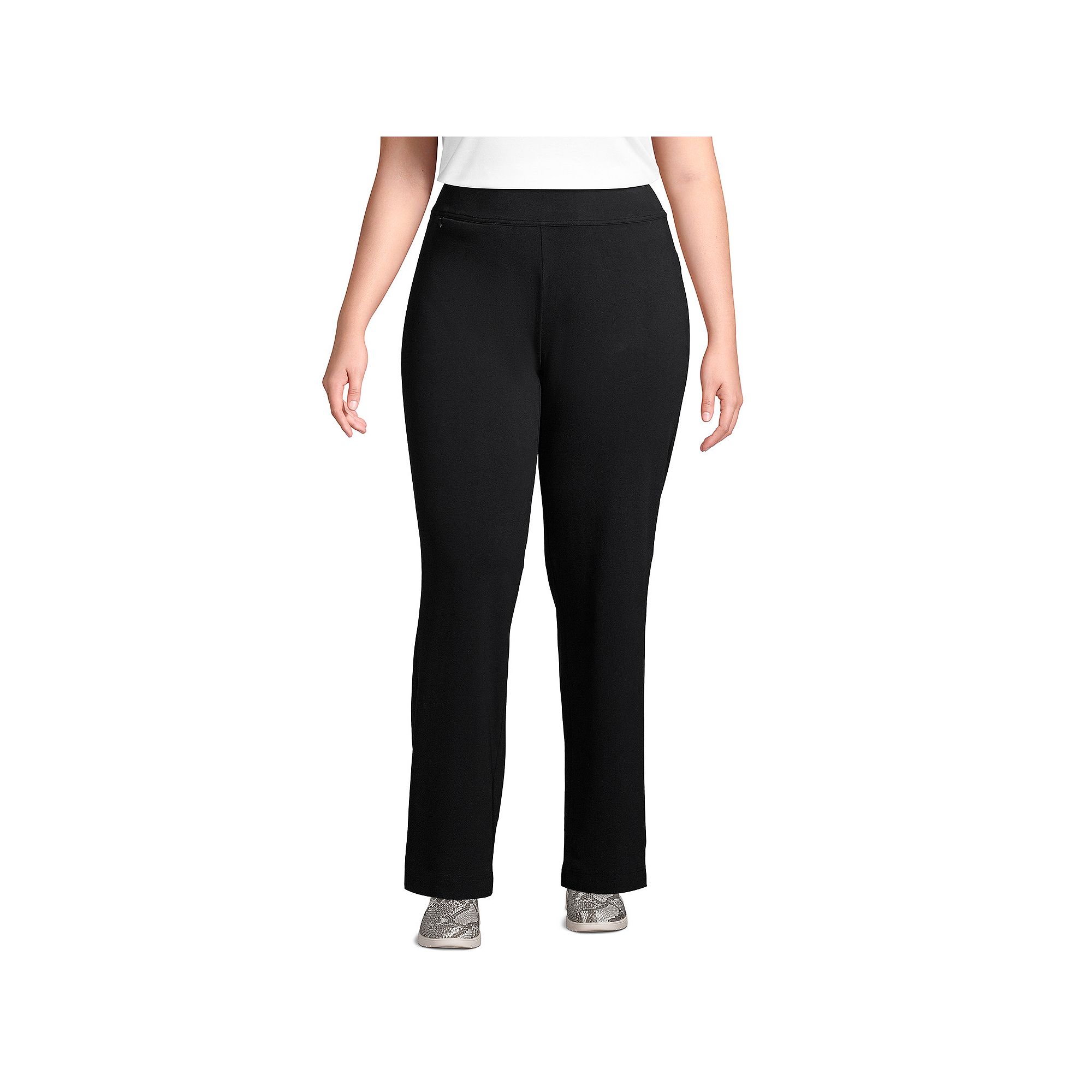 Plus Size Lands End Starfish Pull-On Straight-Leg Pants, Womens, Size: 1X