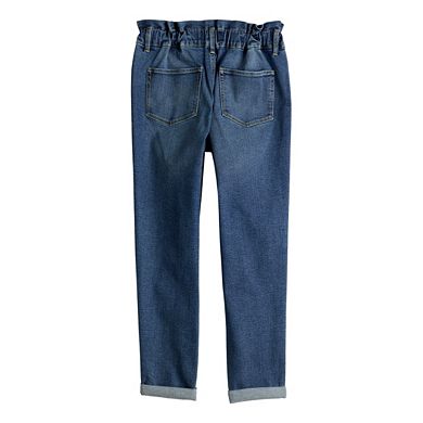 Girls 6-20 SO® Hi-Rise Paperbag Mom Jeans in Regular & Plus