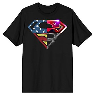 Men's Superman Four Logo Tee