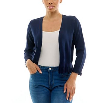 Women's Nina Leonard Pointelle-Trim Bolero