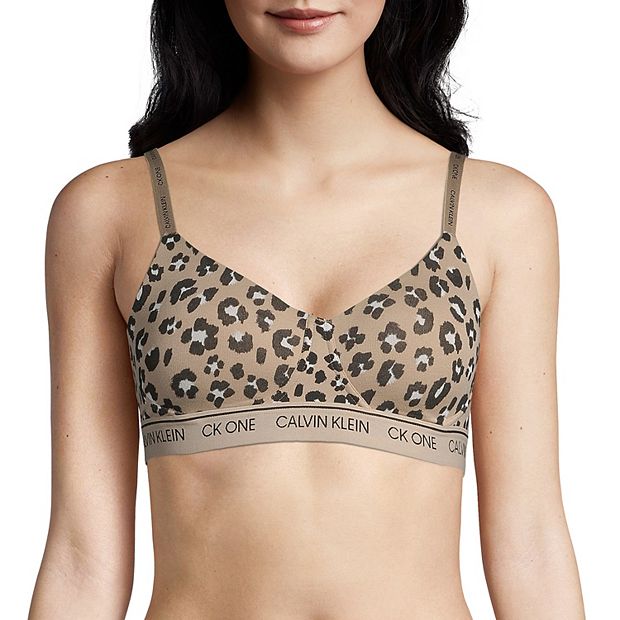 Calvin Klein Plus Size CK One Cotton lightly lined bralette in