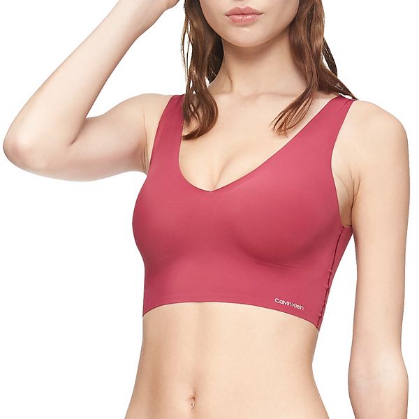 Calvin Klein Womens Invisibles Comfort Seamless Lightly Lined V Neck  Bralette Bra : : Clothing, Shoes & Accessories