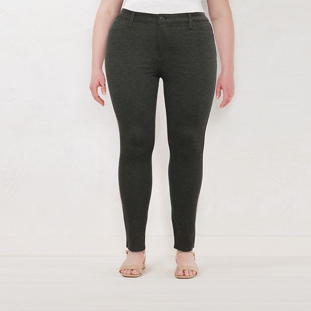 LC Lauren Conrad Womens Leggings Pant Activewear Yoga High Waist Gray Size  XS