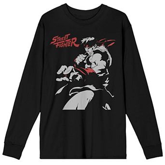 Men's Street Fighter Ryu Long Sleeve Graphic Tee