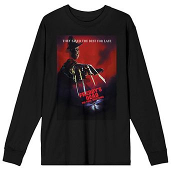Men's Nightmare on Elm Street Poster Long Sleeve Tee