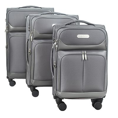 IZOD Ocean Soft Shell 3-pc. Lightweight Expandable Spinner Luggage Set