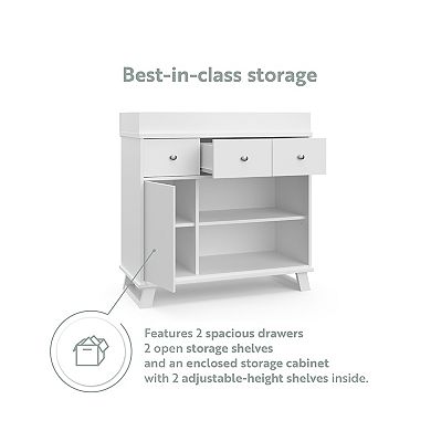 Storkcraft Modern 2-Drawer Changing Dresser