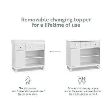 Storkcraft Modern 2-Drawer Changing Dresser