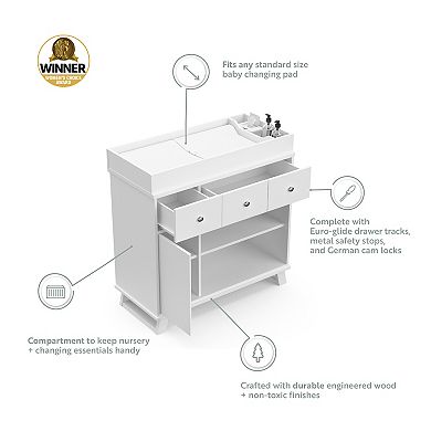 Storkcraft Modern 2-Drawer Changing Dresser