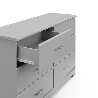 storkcraft brookside 6 drawer double dresser Brookside 6 Drawer Double Dresser Storkcraft Color: Driftwood