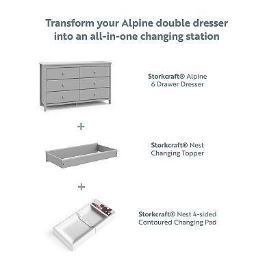 Storkcraft Alpine 6-Drawer Double Dresser