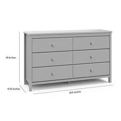 Storkcraft Alpine 6-Drawer Double Dresser