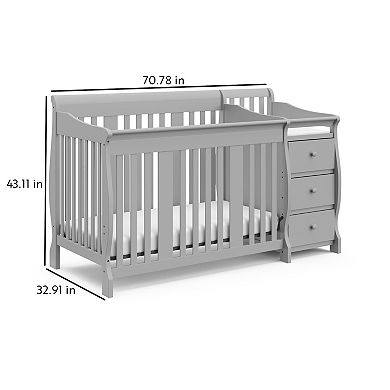 Storkcraft Portofino 4-in-1 Convertible Crib and Changer