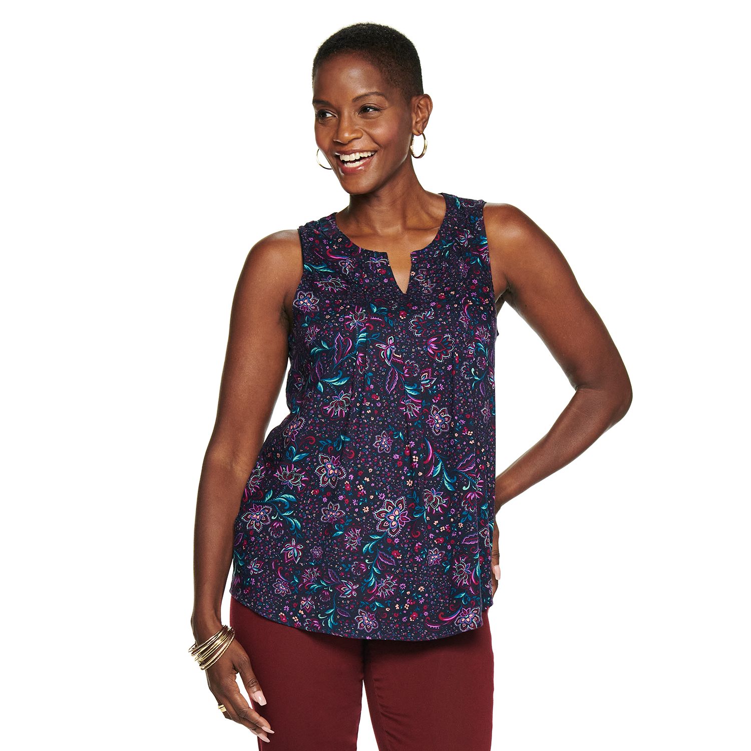 kohl's croft and barrow womens sleeveless tops