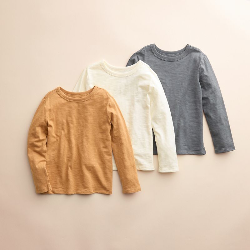 Baby & Toddler Little Co. by Lauren Conrad Organic 3-Pack Long Sleeve Tees,