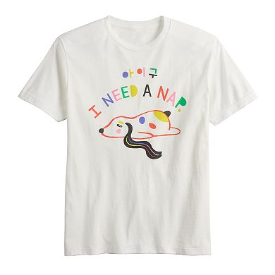 Men's I Need A Nap Sleeping Dog Tee
