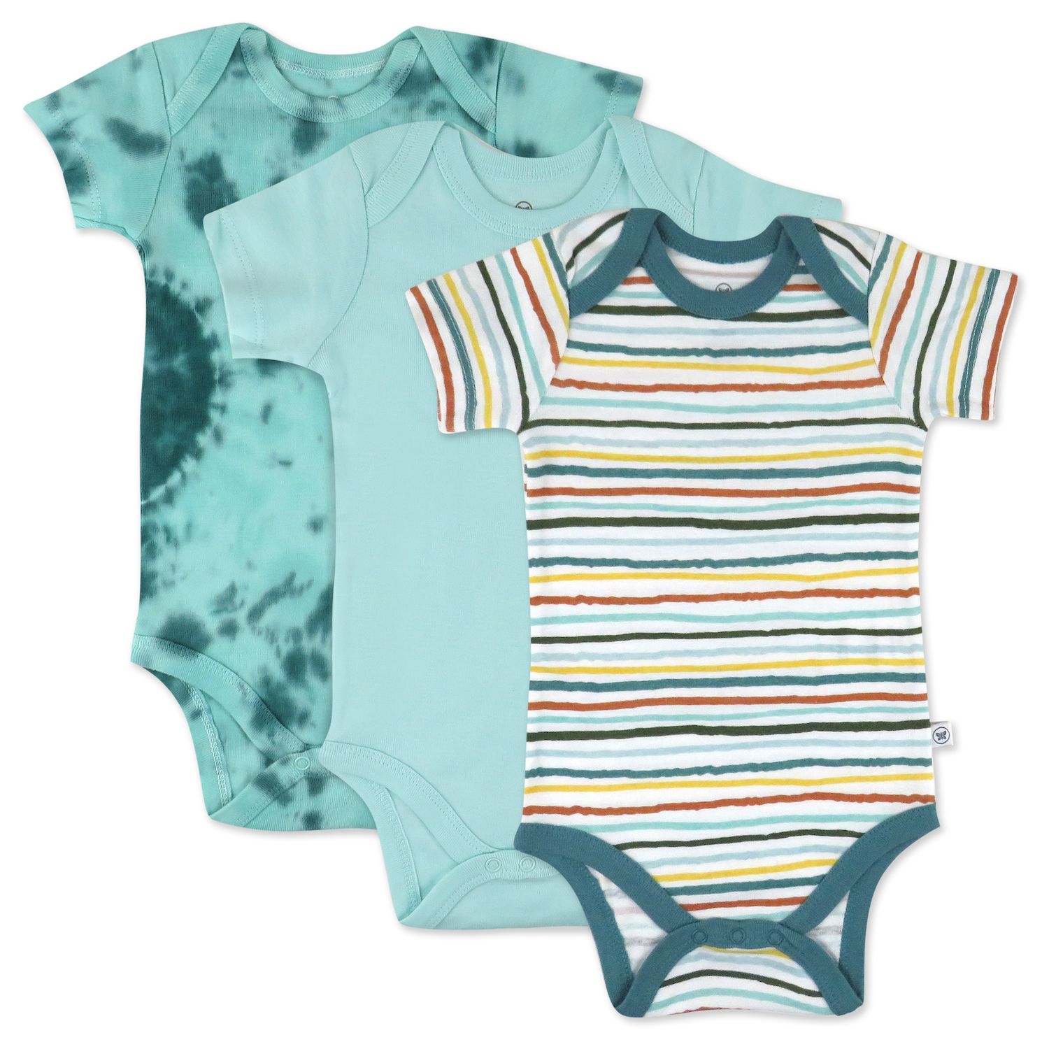 Baby HONEST BABY CLOTHING 3-Pack Organic Short Sleeve Bodysuits