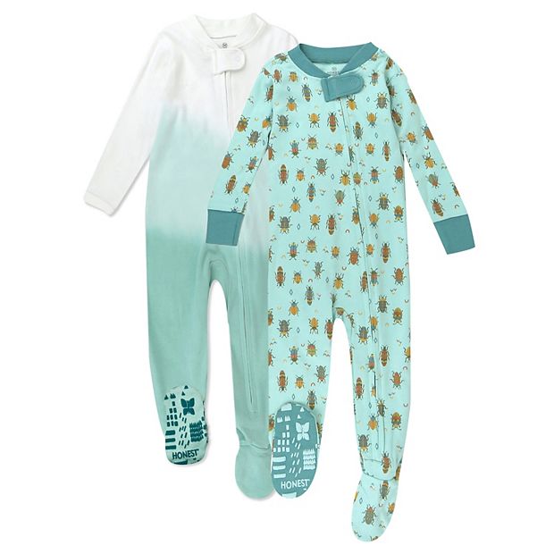 Cotton footed clearance pajamas