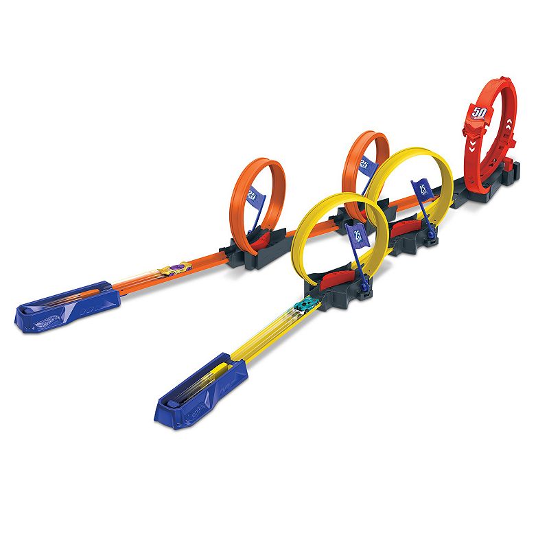 Mattel Hot Wheels Multi-Loop Raceoff Track Set, Multicolor