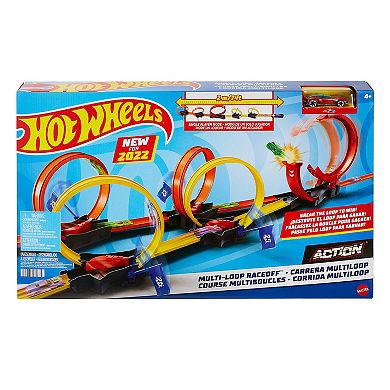 Mattel Hot Wheels Multi-Loop Raceoff Track Set
