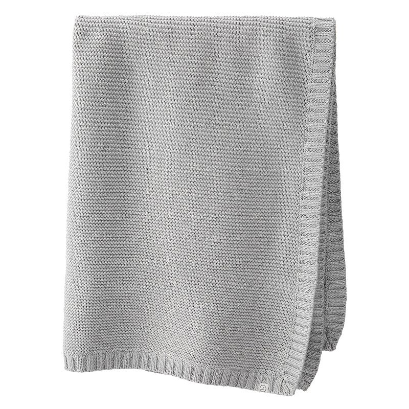 Baby Little Planet by Carters Cotton Signature Stitch Blanket, Grey