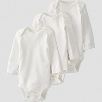 Baby Little Planet by Carter's 3-Pack Organic Cotton Long-Sleeve Bodysuits