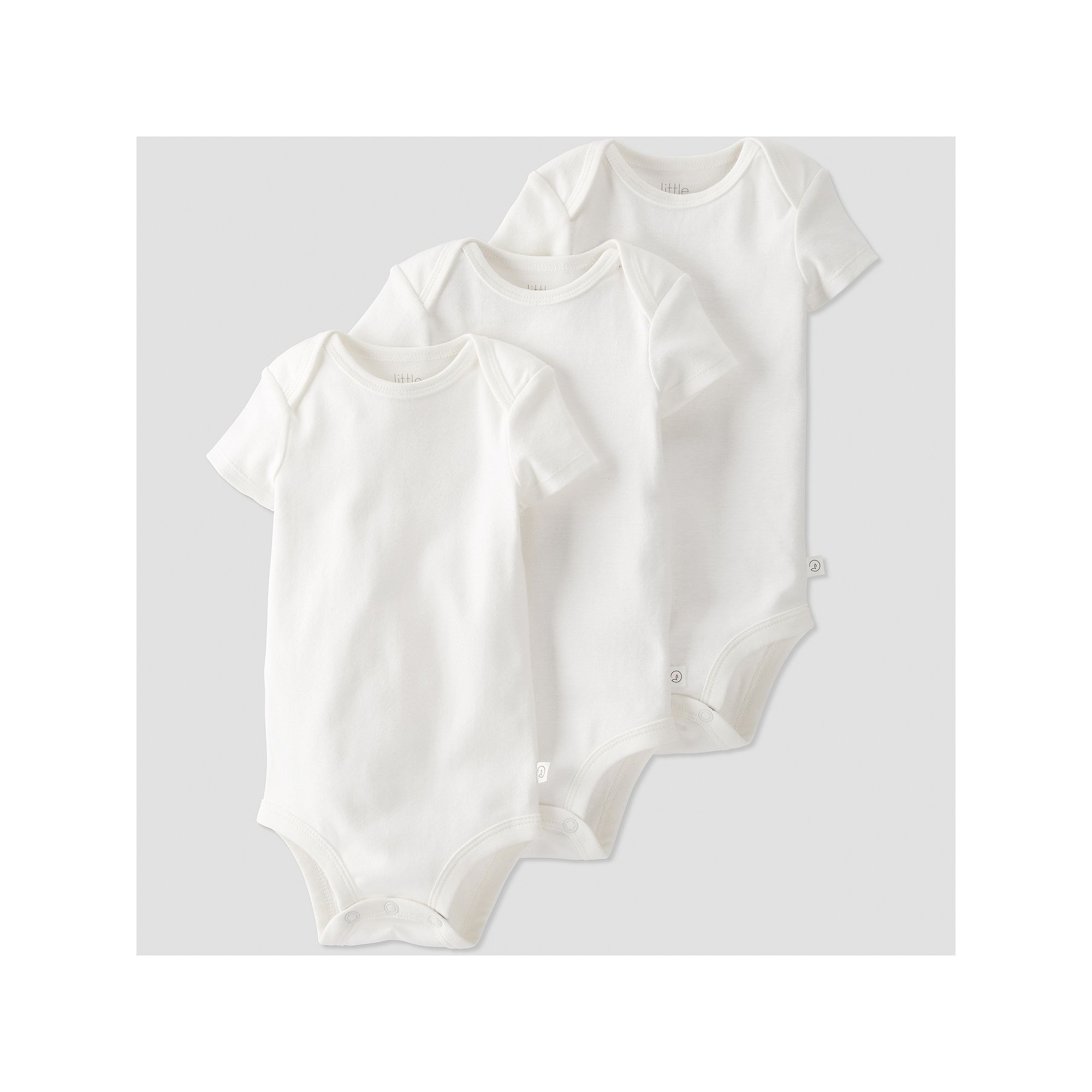 Baby Little Planet by Carters 3-Pack Organic Cotton Short-Sleeve Rib Bodys