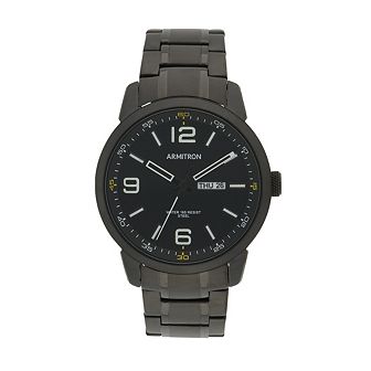 Armitron Men's Black Stainless Steel Bracelet Watch - 20-5490BKTI